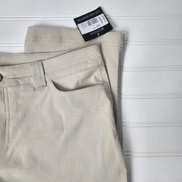 Eddie Bauer Women's Khaki Mid Rise Tech Stretch Capri Pants Size 4 NWT - Picture 5 of 16